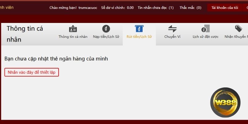 Rút tiền W388